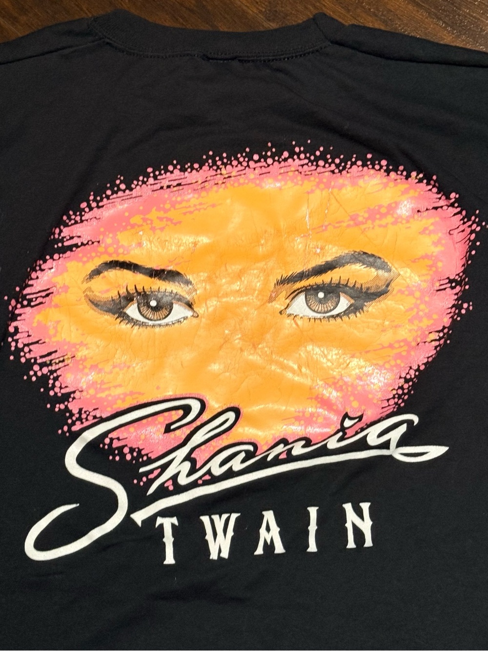 Vintage 90s Shania Twain Size L Single Stitch Jerzees Rare 50/50 Made In USA - Picture 4 of 11